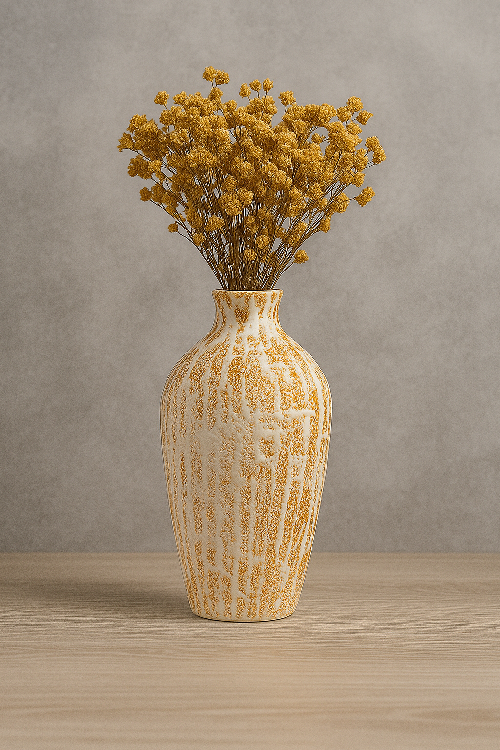Textured Ceramic Vase, Bohemian Home Decor, Rustic Pottery, Decorative Table Centerpiece for Living Room