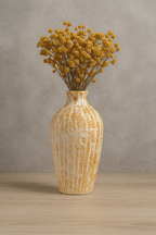 Textured Ceramic Vase, Bohemian Home Decor, Rustic Pottery, Decorative Table Centerpiece for Living Room