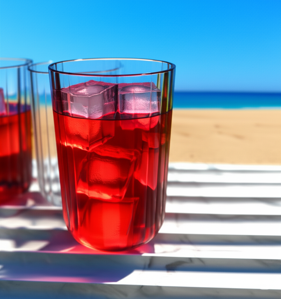 Ribbed Plastic Tumblers Set of 4 & 6, Fluted Drinking Glasses, Shatterproof & Reusable Cups for Outdoor & Everyday Use