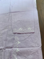 ShreeJi Deals™ Women's Lavender Cotton Embroidered Kurti | Pure Cotton | Casual & Festive Wear | Sizes XS to L