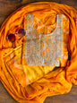 ShreeJi Deals™ Yellow Bandhani Gota Patti Suit Set – 3 Piece Ethnic Wear with Dupatta