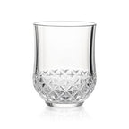 Elegant Whiskey Glasses Set of 4 & 6, Diamond-Cut Crystal Tumblers