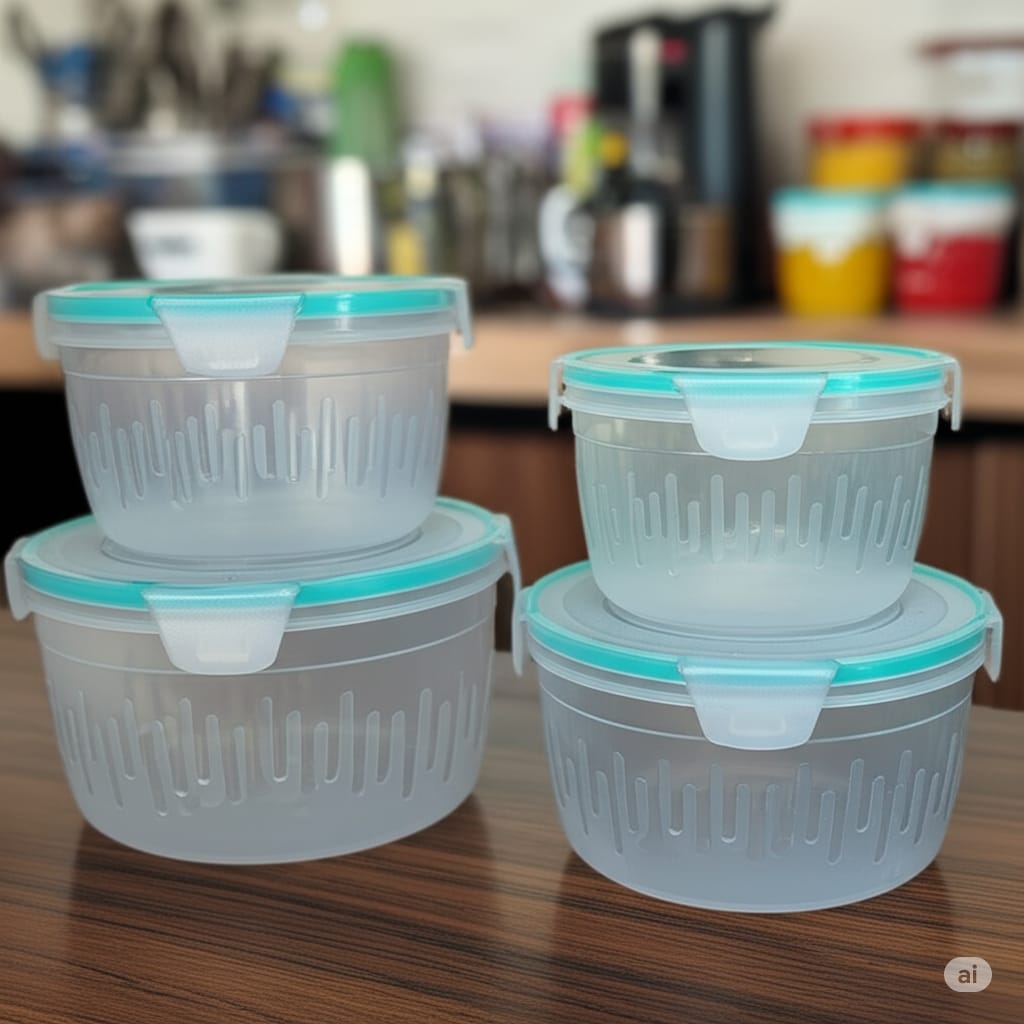"Airtight Food Storage Containers – Set of 4"