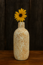 Rustic Ceramic Bud Vase, Small Textured Flower VASE